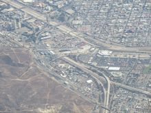 South split of Interstate 5/805 and San Ysidro Border Crossing as well as San Ysidro section of San Diego and Tijuana