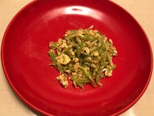 French beans with egg