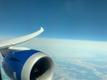 Lovely day for a flight. 
