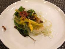 Vietnamese prawn salad with green mango, lemongrass, cucumber, mint & glass noodles