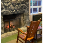 There are lots of comfortable chairs for guests and visitors.  And two restaurants serving meals.  The hotel has less than 40 rooms, but there are also campsites and cabins with shared facilities.  And several miles away is a military camp with many cabins for people with US Military rights.  But nothing beats the charm of the Volcano House Hotel.  In addition a nearby village has the Volcano Lodge and Restaurant, as well as a few small stores, restuarants and lot of B and Bs.  