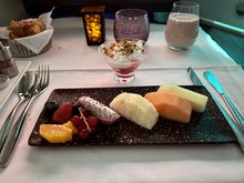 Breakfast - Fruit platter and yoghurt