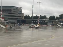 In some cases you are allowed to walk to the arrivalls hall