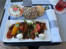 LGW-PMI, 26 August 2022, 18:10 departure
Band 2

Tomato, Mozzarella Quinoa Salad

Same as what was on offer back in June from LGW
No menus loaded, alternative was a Ploughman’s
Tasted ok, albeit as bland as I remember it from the last time I got it

