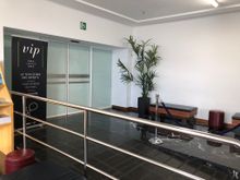 Lounge reception area (desk is behind me in this pic, with magazine rack to the side)