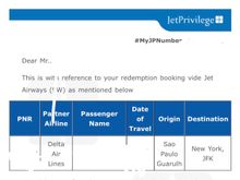 Hi All,

I got in touch with JetPrivilege regarding the fate of my KLM & Delta award tickets last week. I spoke to a ‘Senior Agent’ who mentioned both my bookings are valid and will be honoured by respective airlines. Just yesterday I received this communication about my Delta ticket, which confirms what the agent mentioned on the call. I had received a similar communication about my KLM ticket 2 weeks ago.

I asked the agent specifically about how JetPrivilege ks going to pay for these tick