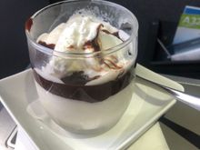 A sad looking ice cream sundae