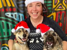 I’ll give you all the gift of our Christmas photo though 🤣 Dill and Carlos 