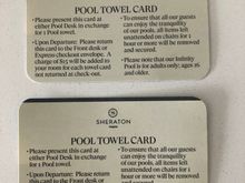 Towel card back