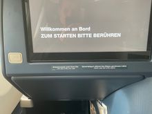 Inflight entertainment screen with 4k resolution and 17.3 inch size.