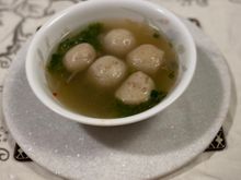 Fishballs soup , Newton Circus hawker centre 