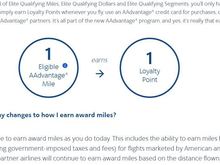 AAdvantage Mileage earning is not changing. You get 1 Loyalty pt per AAdvantage mile earned from flying.