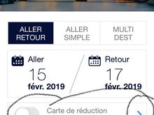Route and date need to be selected first