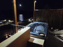 My experience, hot tub turned off, but still a nice view