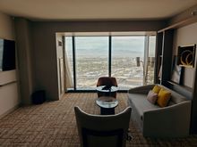 Living area, 1 bedroom Suite CW