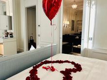 Balloon and petals