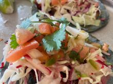 Fish tacos (lunch)