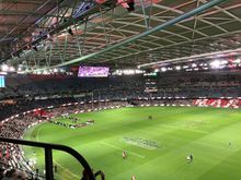 View from our seats in the top level