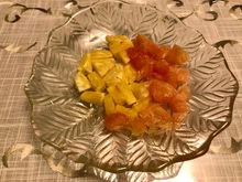Thai pineapple and pomelo
