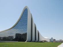 Heydar aliyev cultural center end view
