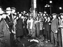 Lynching postcard - c.1920's