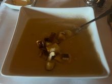 Solid beer cheese soup - not very salty 