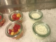 Fruit and yoghurt