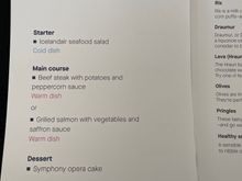 Menu items SEA-KEF Iceland Air 680
