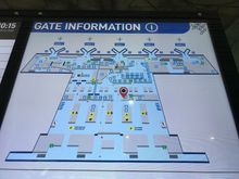 Airport map:
Note:
 left side is only open during International departures (Kuala Lumpur & Singapore)
right side is for domestic departures
