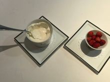 Strawberries with chantilly cream