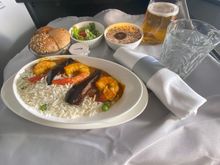 Prawn curry. Pretty bland and boring 