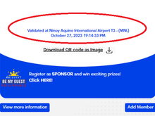 The Validation time is around the time I passed through immigration