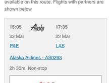 As you can see, there’s AS availability that shows on BA…