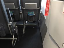 Legroom on Frontier A321 seat 13F exit row