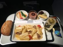 Pasta dish with artichokes inbound to LHR from ATH on 13th Jan 19