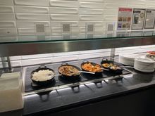 Hot Options (rice, chicken, pasta, vegetables)