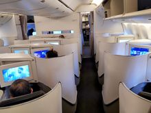 A general view down the Air France Business class cabin