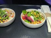 I only wanted the salad and the lead FA was nice enough to give me two.