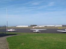 Parked on the apron at Siegerland Flughafen 