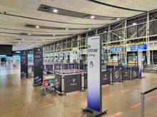 No staff at the priority check in at that time of the day