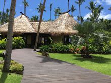 Front of villa