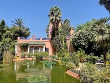 The gardens next to the YSL museum