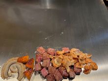 Same piece of beef after cooking, but before consumption ;-)