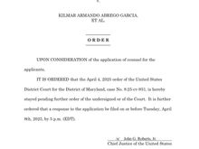 Robert’s stays the order ….calls for responses by 5pm tomorrow