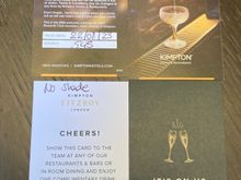 Secret password yielded  2x vouchers + InnerCircle 2x raid the bar vouchers : because of two rooms booked