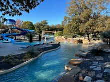 Lazy river and slide