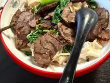 Xi An for dinner.   I went with the hand pulled wide noodles with soy sauce and beef.  I also tried out their cumin lamb sandwich as well.  Didn’t much like the sandwich but the noodles were good 