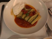 Pasta option. The ribbons were also featured in the sides for the lamb 