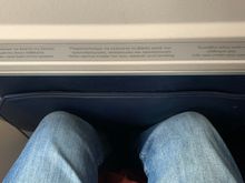 Very tight legroom