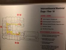 The hotel tower floorplan for level 10 / the rectlangle is the pool